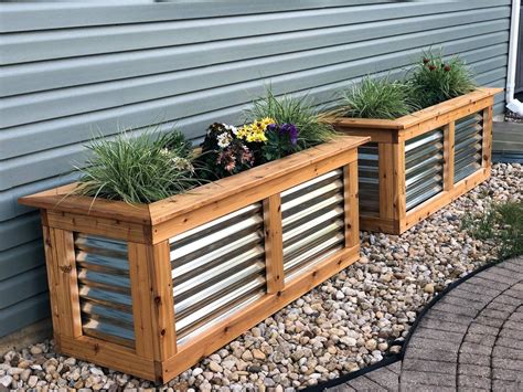 free standing metal flower boxes|outdoor free standing planters.